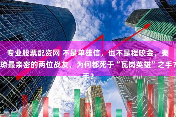 专业股票配资网 不是单雄信，也不是程咬金，秦琼最亲密的两位战友，为何都死于“瓦岗英雄”之手？